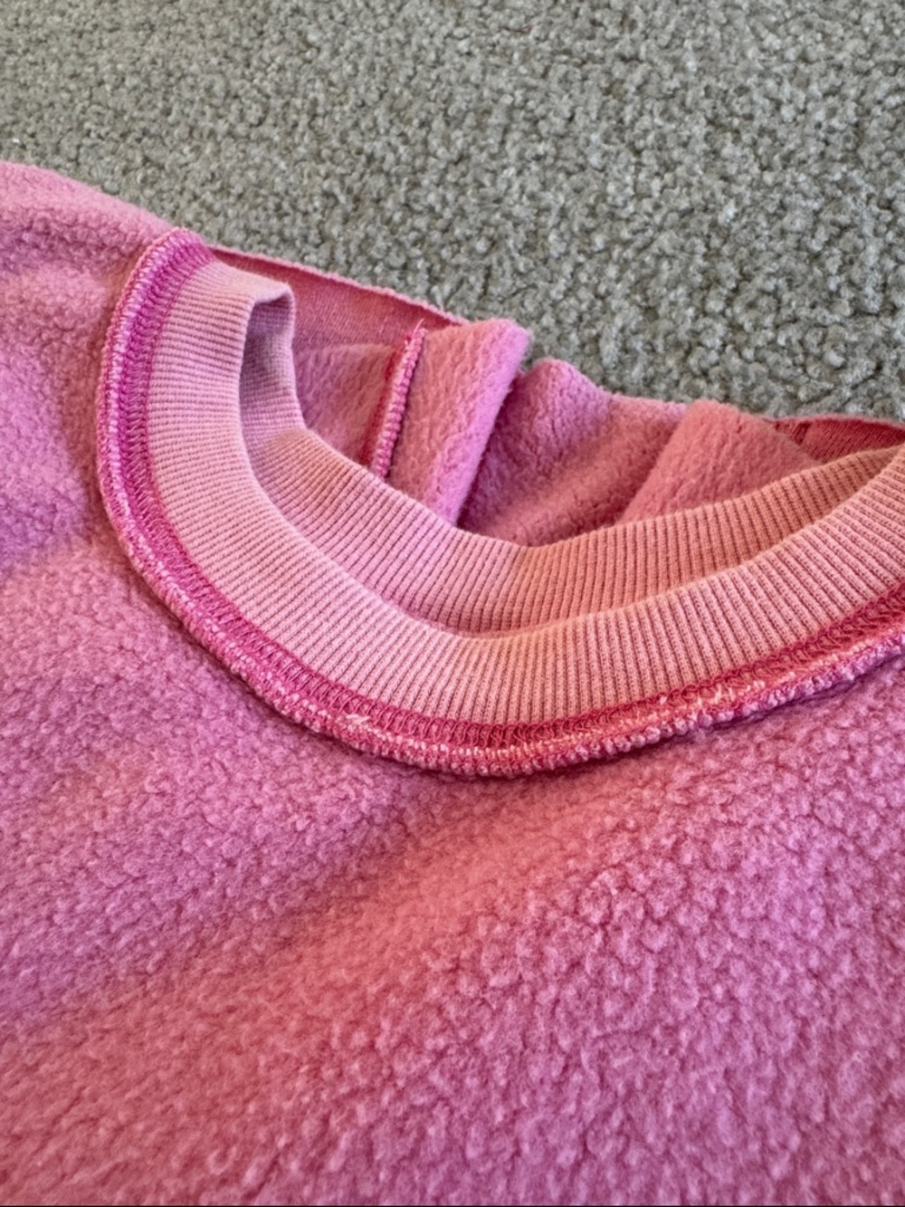 Free People Bubblegum Pink Relaxed Crewneck Sweatshirt